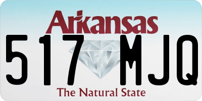 AR license plate 517MJQ