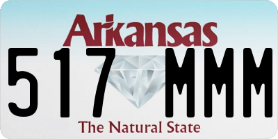 AR license plate 517MMM