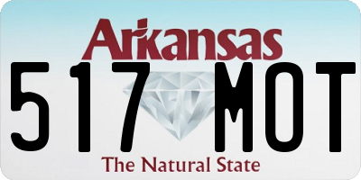 AR license plate 517MOT