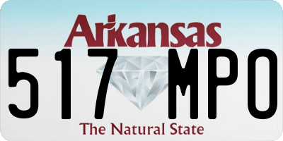 AR license plate 517MPO