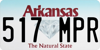 AR license plate 517MPR