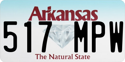 AR license plate 517MPW