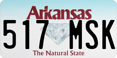 AR license plate 517MSK
