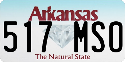 AR license plate 517MSO