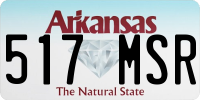 AR license plate 517MSR