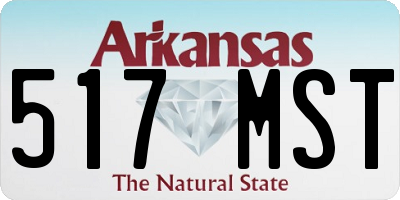 AR license plate 517MST