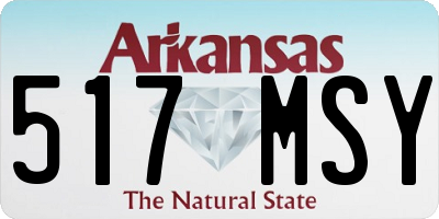 AR license plate 517MSY