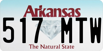 AR license plate 517MTW