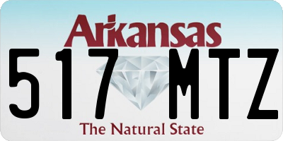AR license plate 517MTZ