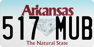 AR license plate 517MUB