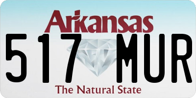 AR license plate 517MUR