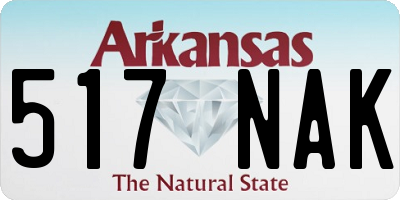 AR license plate 517NAK