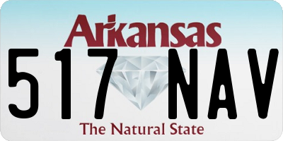 AR license plate 517NAV
