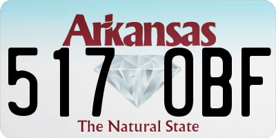 AR license plate 517OBF