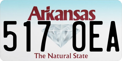 AR license plate 517OEA