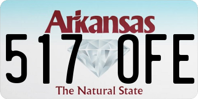 AR license plate 517OFE