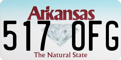 AR license plate 517OFG