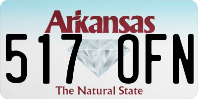AR license plate 517OFN
