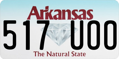 AR license plate 517UOO