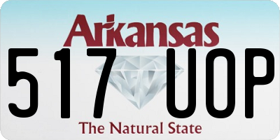 AR license plate 517UOP
