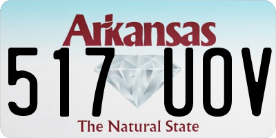AR license plate 517UOV