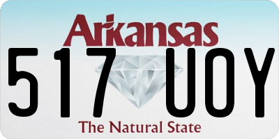 AR license plate 517UOY