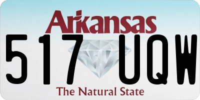 AR license plate 517UQW