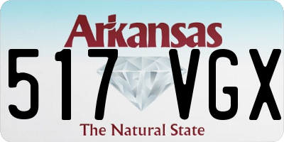 AR license plate 517VGX