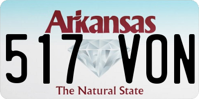 AR license plate 517VON
