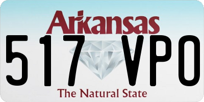 AR license plate 517VPO