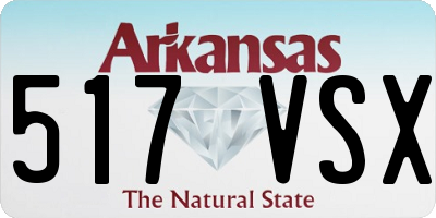 AR license plate 517VSX