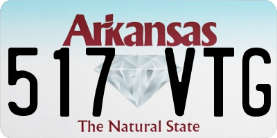 AR license plate 517VTG