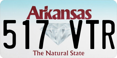 AR license plate 517VTR