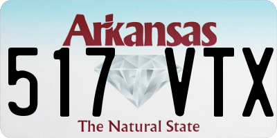 AR license plate 517VTX