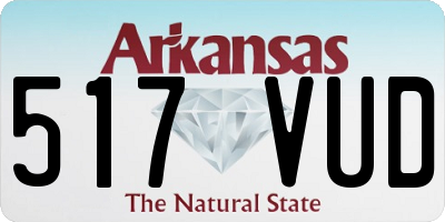 AR license plate 517VUD