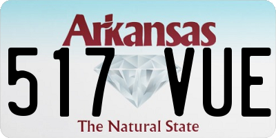 AR license plate 517VUE