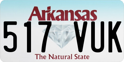AR license plate 517VUK