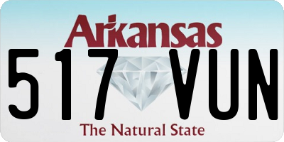 AR license plate 517VUN