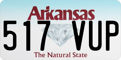 AR license plate 517VUP