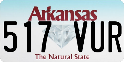 AR license plate 517VUR