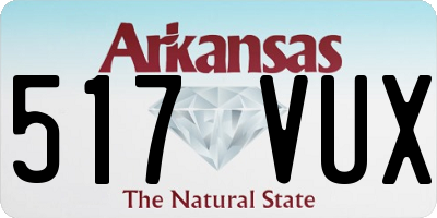AR license plate 517VUX