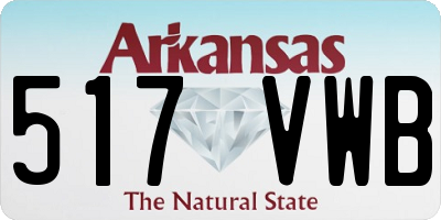 AR license plate 517VWB