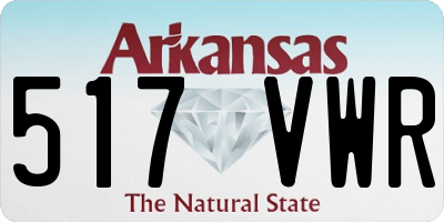 AR license plate 517VWR