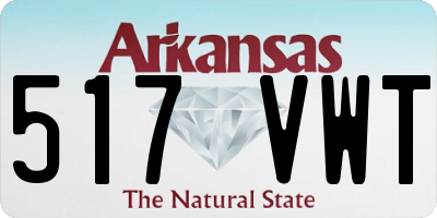 AR license plate 517VWT
