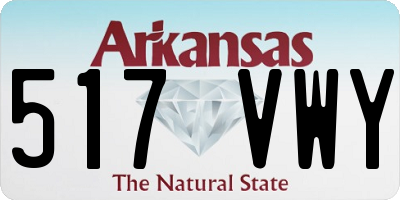 AR license plate 517VWY