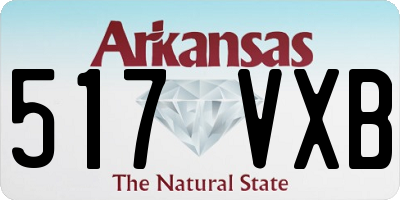 AR license plate 517VXB
