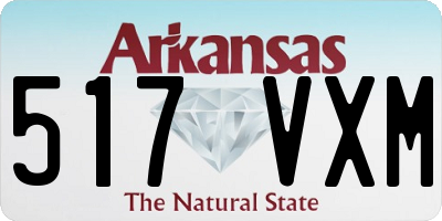 AR license plate 517VXM