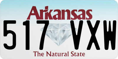 AR license plate 517VXW
