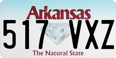 AR license plate 517VXZ