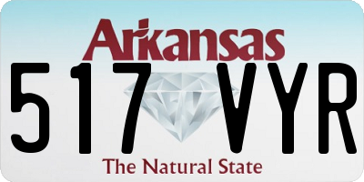 AR license plate 517VYR